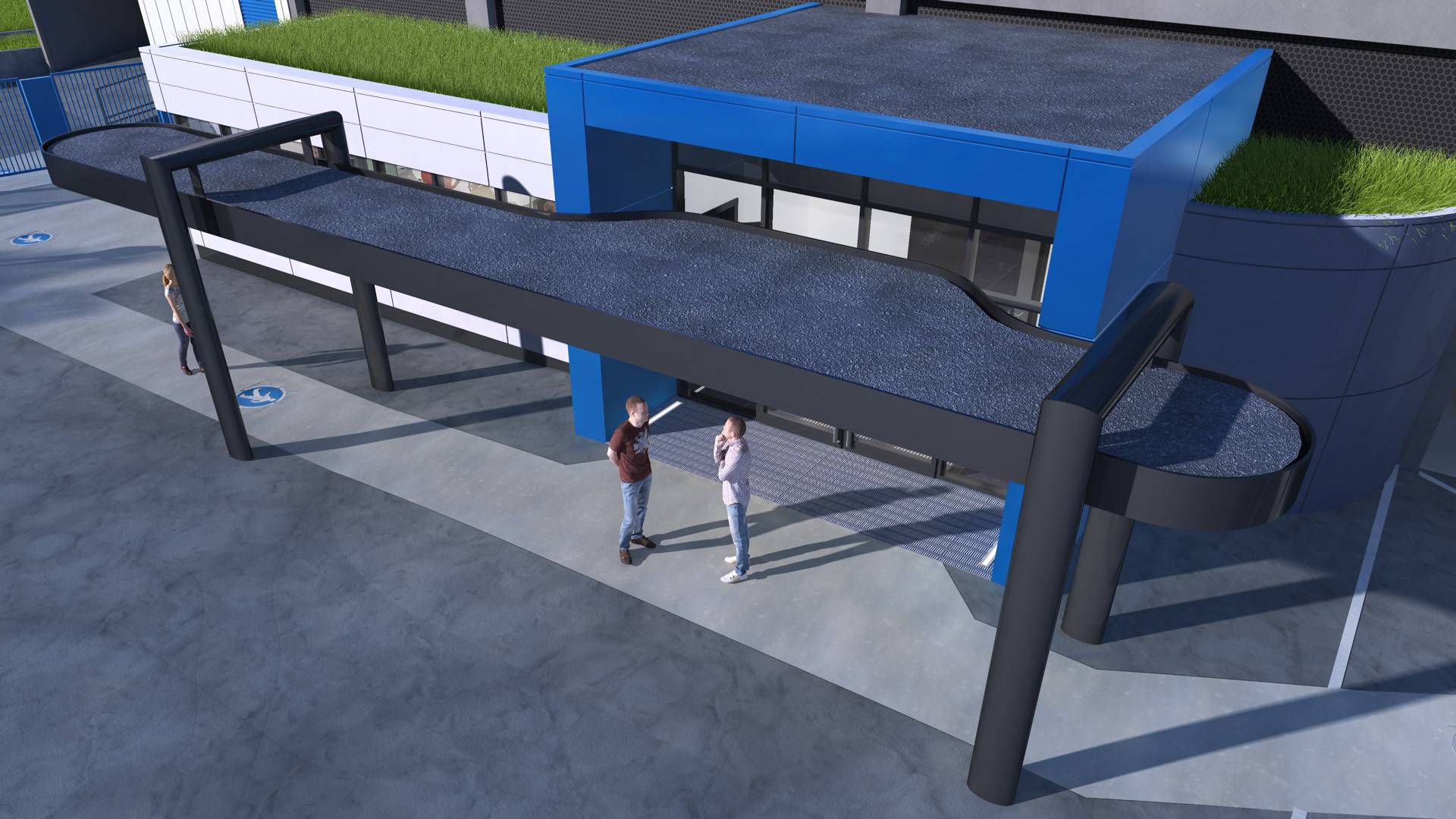 Visualisierung Entwurf Eingangskubus