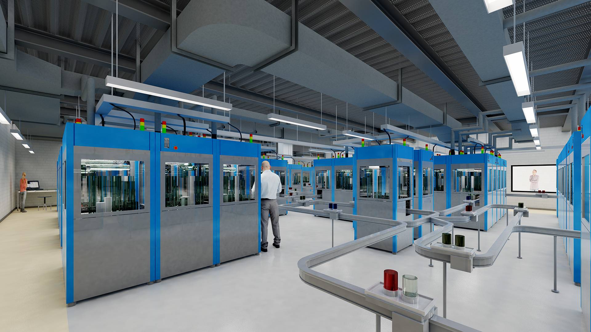 Visualisierung zentrale Laborfläche