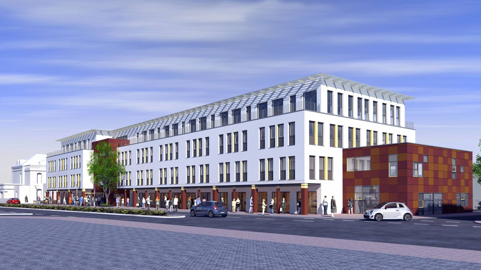 Visualisierung Am Alten Ostwall von Osten