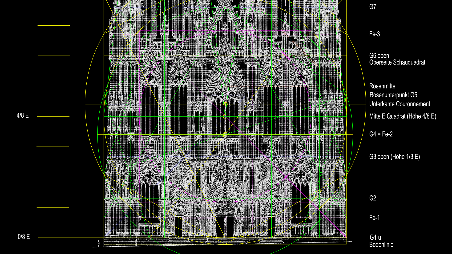Aufriss Westportal