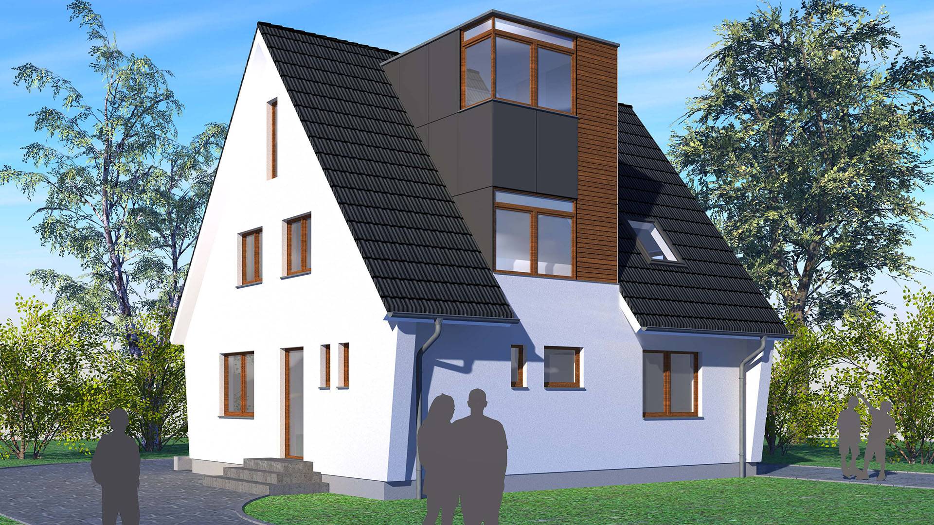 Visualisierung Straßenperspektive Planung