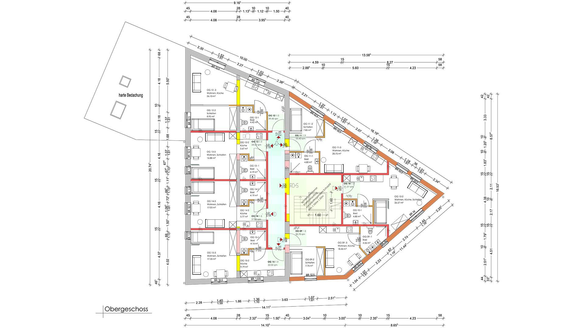 Grundriss Obergeschoss